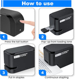 Automatic Stapler - Compatible with 24/6 and 26/6 Staples